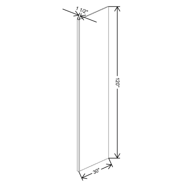 Fabuwood Allure Galaxy Mocha 1 1/2″ W X 120″ H X 30″ D Refrigerator End Panel