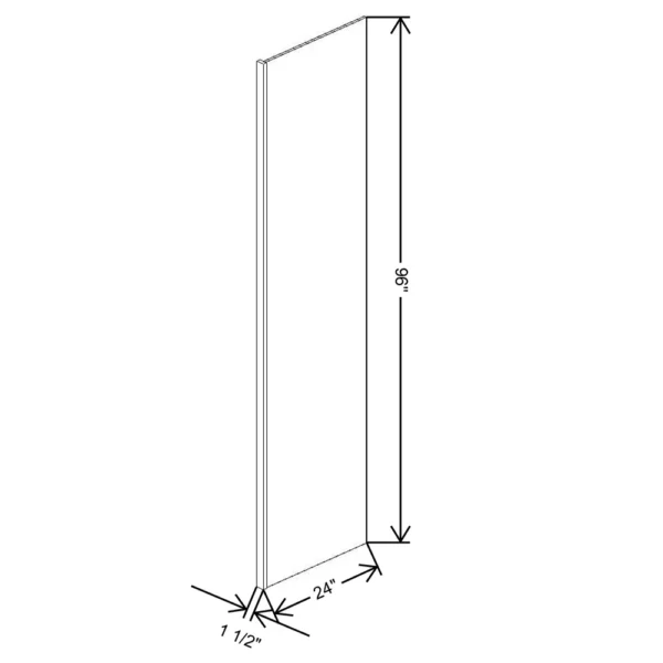Fabuwood Allure Galaxy Mocha 1 1/2″ W X 96″ H X 24″ D Refrigerator End Panel