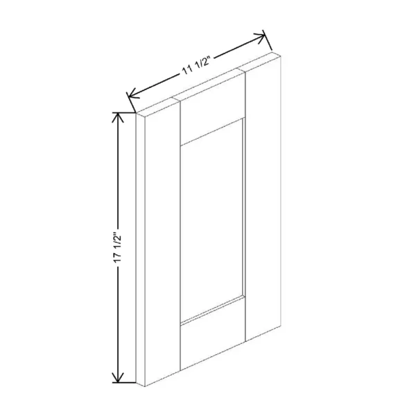 Fabuwood Allure Galaxy Mocha 11 1/2″ W X 17 1/2″ H X 3/4″ D Wainscot Panel