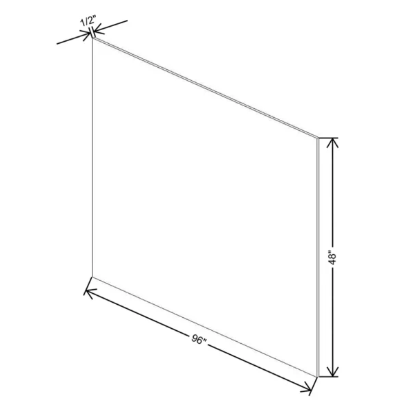 Fabuwood Allure Galaxy Mocha 1/2″ W X 96″ H X 48″ D Plywood