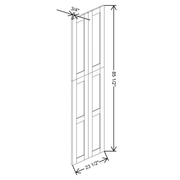 Fabuwood Allure Galaxy Mocha 23 1/2″ W X 84 3/4″ H X 3/4″ D Wainscot Panel