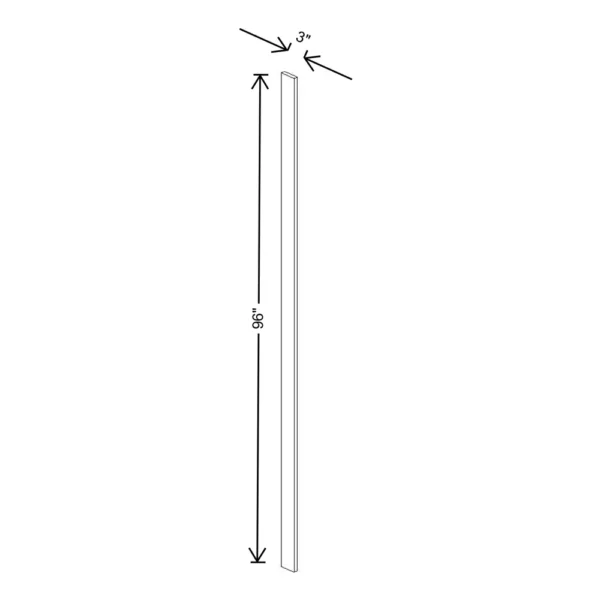 Fabuwood Allure Galaxy Mocha 3″ W X 96″ H Tall Filler