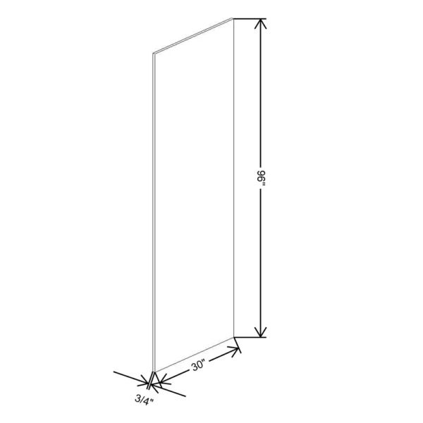 Fabuwood Allure Galaxy Mocha 3/4″ W X 96″ H X 30″ D Refrigerator End Panel
