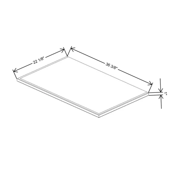 Fabuwood Allure Galaxy Mocha 36 3/8″ W X 1″ H X 22 1/8″ D Shaker Platform For V36