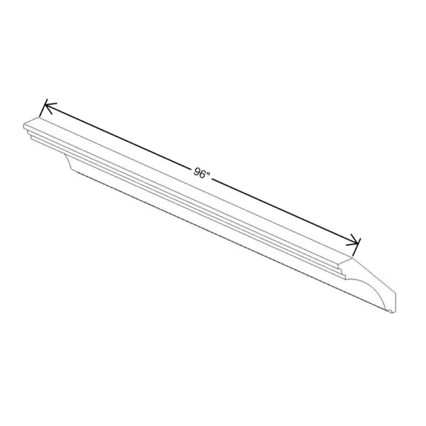 Fabuwood Allure Galaxy Mocha 96″ W X 5 1/2″ H X 5 1/2″ D X- Large Cove Crown Molding