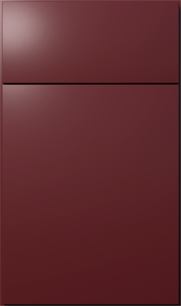 Luxe Cabernet Red cabinet door