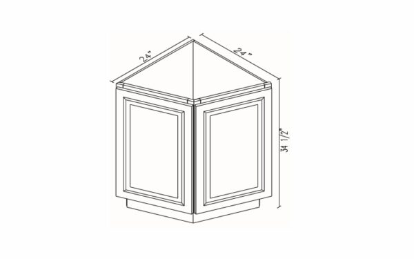 Angled Base Cabinet