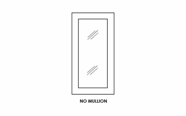 Glass Door With Clear Glass – No Mullion