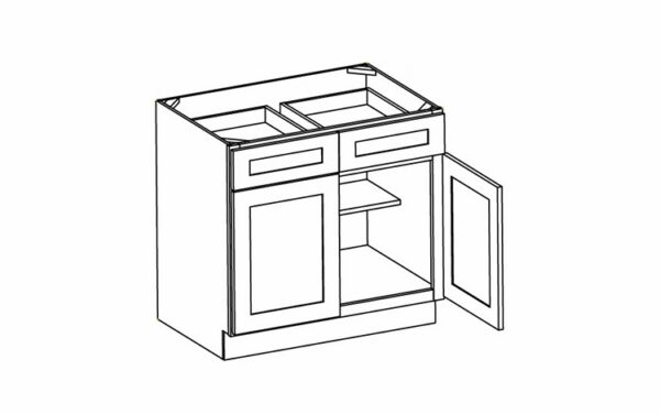 2 Drawer 2 Door Base Cabinets