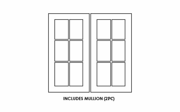 Mullion Glass Doors For Double Door Cabinets