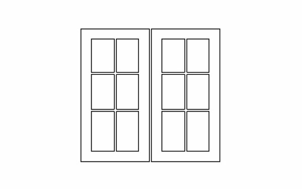 Mullion Glass Doors For Double Door Cabinets