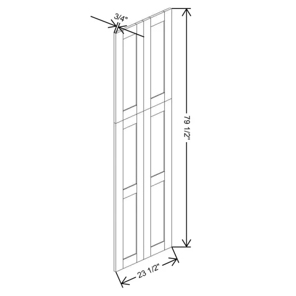 Fabuwood Allure Galaxy Cobblestone 23 1/2″ W X 78 3/4″ H X 3/4″ D Wainscot Panel