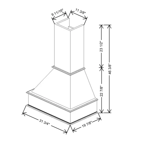 Fabuwood Allure Galaxy Cobblestone 31 3/4″ W X 46 3/8″ H X 19 7/8″ D Timber Signature Hood