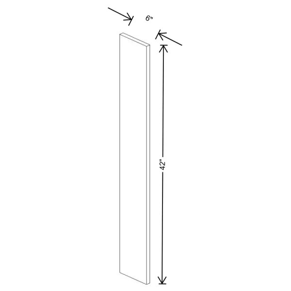 Fabuwood Allure Galaxy Cobblestone 6″ W X 42″ H Wall Filler