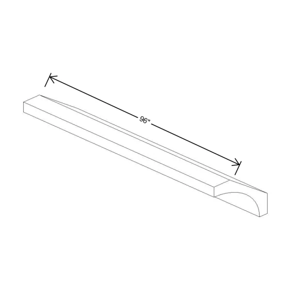 Fabuwood Allure Galaxy Cobblestone 96″ W X 2 5/8″ H X 2 5/8″ D Large Cove Molding