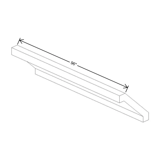 Fabuwood Allure Galaxy Cobblestone 96″ W X 3 1/4″ H X 3 1/4″ D Shaker Crown Molding