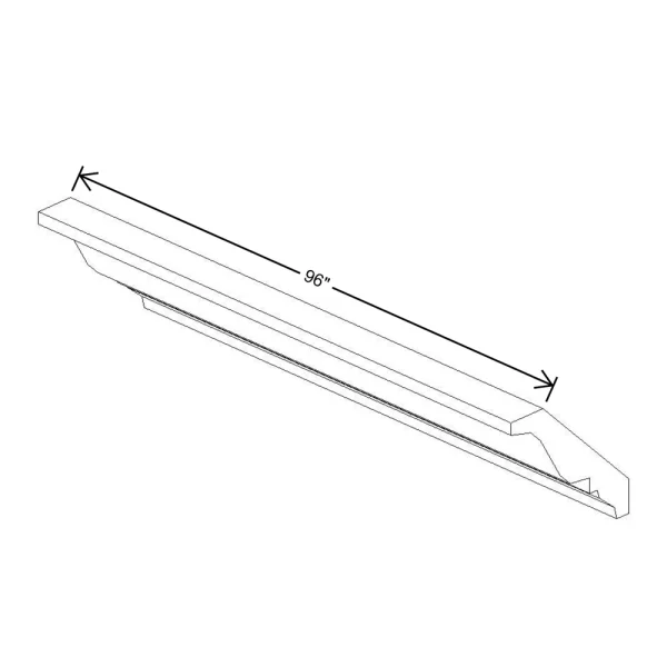 Fabuwood Allure Galaxy Cobblestone 96″ W X 3 3/8″ H X 2 1/2″ D Large Crown Molding