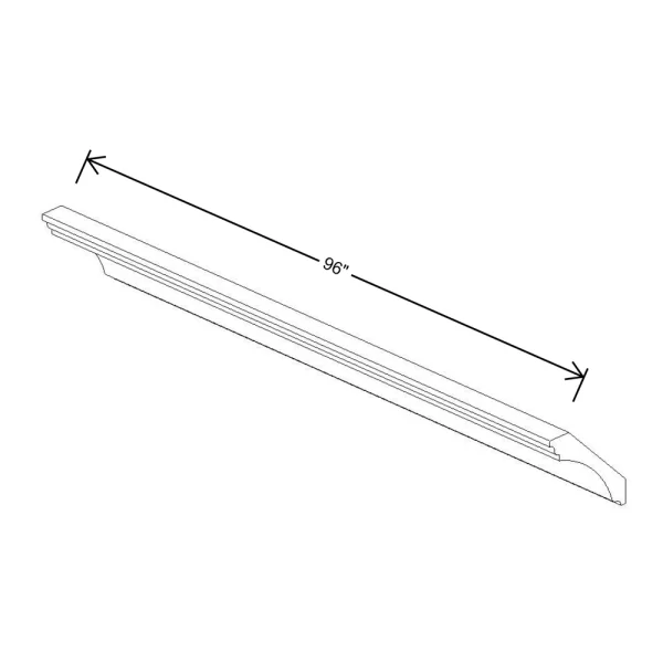 Fabuwood Allure Galaxy Cobblestone 96″ W X 4 1/2″ H X 4 1/2″ D Large Cove Crown Molding