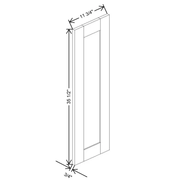 Fabuwood Allure Galaxy Desert Oak 11 1/2″ W X 35 1/2″ H X 3/4″ D Wainscot Panel