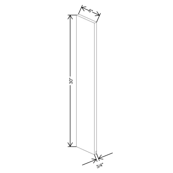 Fabuwood Allure Galaxy Desert Oak 6″ W X 30″ H Wall Filler