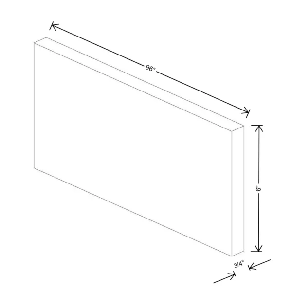 Fabuwood Allure Galaxy Desert Oak 96″ W X 6″ H X 3/4″ D Molding Extension