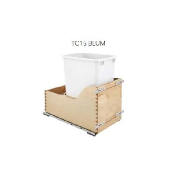 Fabuwood Allure Luna Truffle 15″ W Trash Can Door/Drawer w/Blum Slides