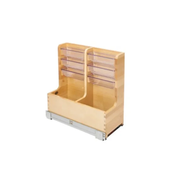 Fabuwood Allure Luna Truffle 24″ Width Vanity Organizer Pullout w/Blum Sides for Sink Base