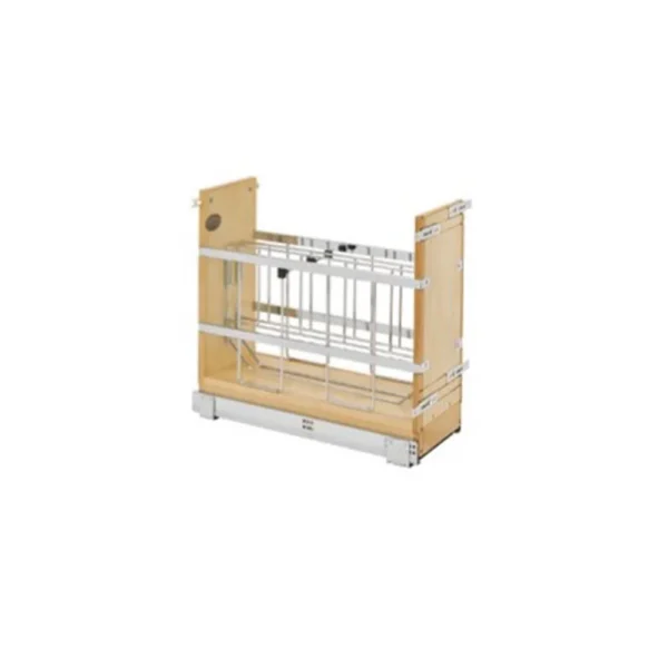 Fabuwood Allure Luna Truffle 9″ W Base Tray Divider Pull Out w/Blum Slides