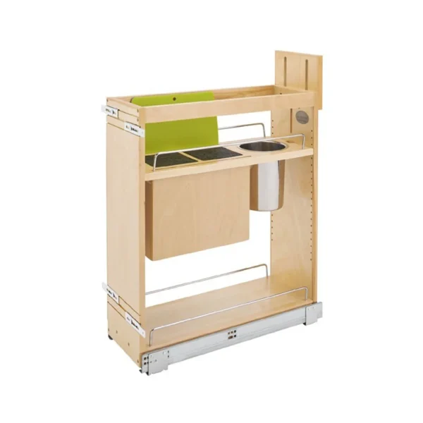 Fabuwood Allure Luxe Canyon Oak 12″ W Utensil And Knife Block Pullout For B12Fd