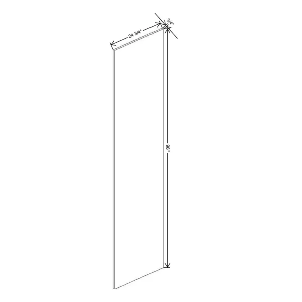 Fabuwood Ovela Tuscany Antracita 3/4″ W X 96″ H X 24 3/4″ D End Panel
