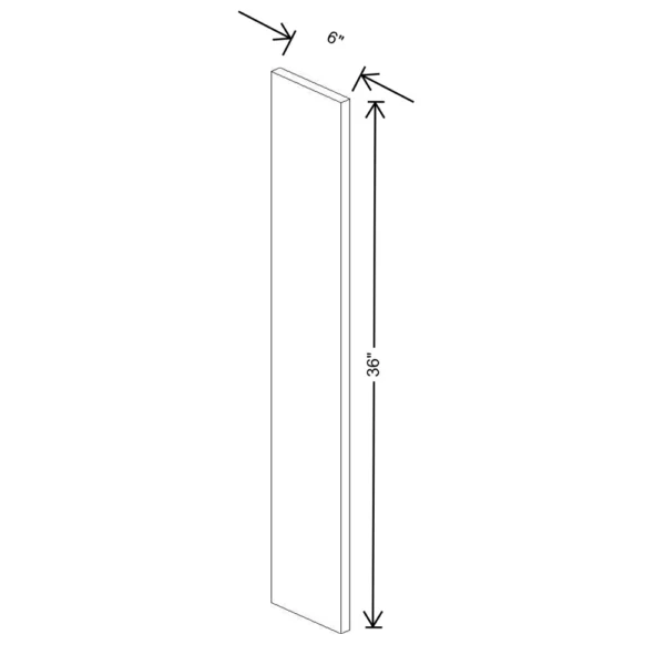 Fabuwood Ovela Tuscany Antracita 6″ W X 36″ H Wall Filler